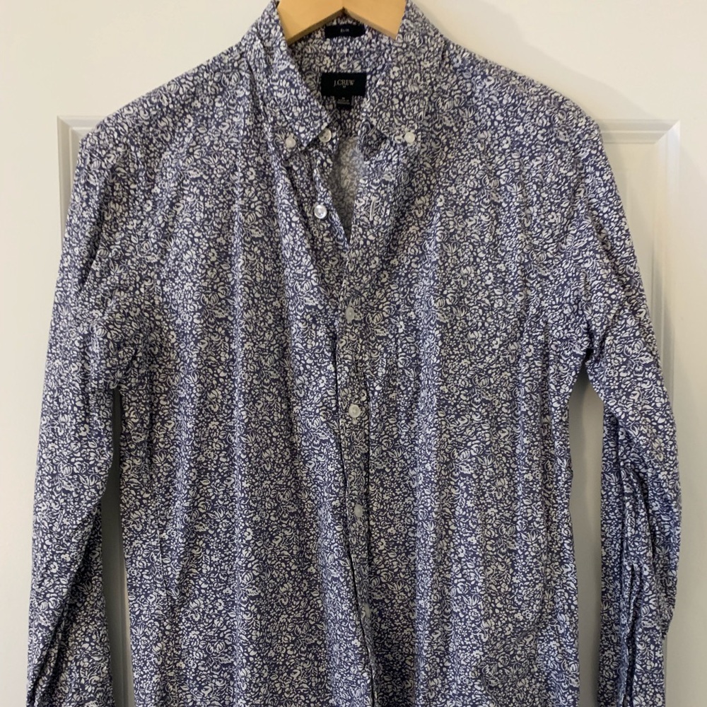 Men’s Jcrew Medium Floral Button Down Shirt